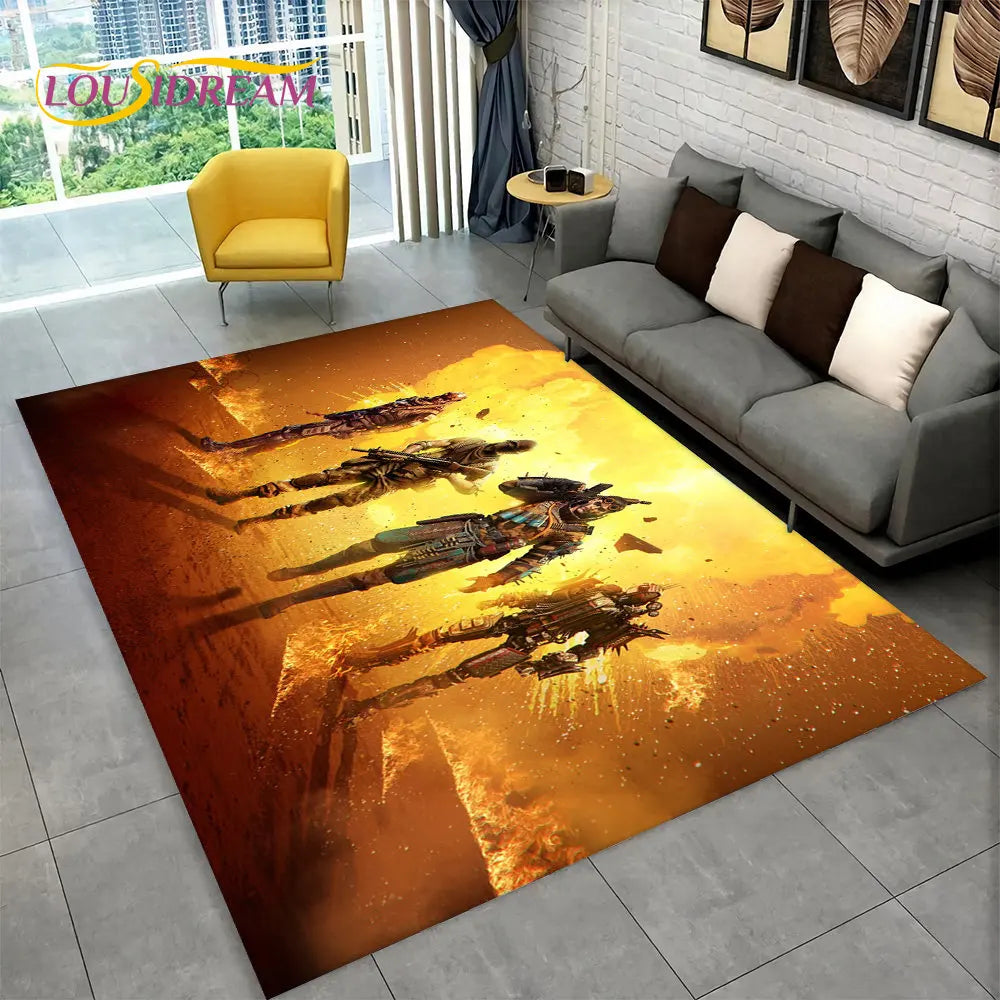 3D COD, Call of Duty Game,Gamer Area Rug,Carpet Rug for Living Room Bedroom Sofa Doormat Decoration,Kid Play Non-slip Floor Mat