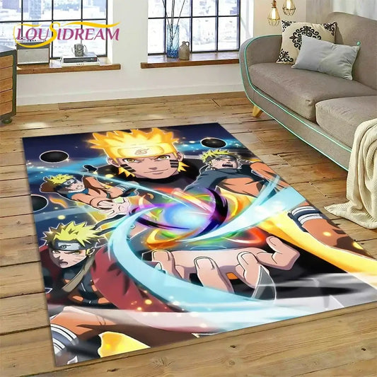 Cartoon 3D I-Itachi Japan Anime Area Rug,Carpet Rug for Living Room Bedroom Sofa Doormat Decoration, Kids Non-slip Floor Mat