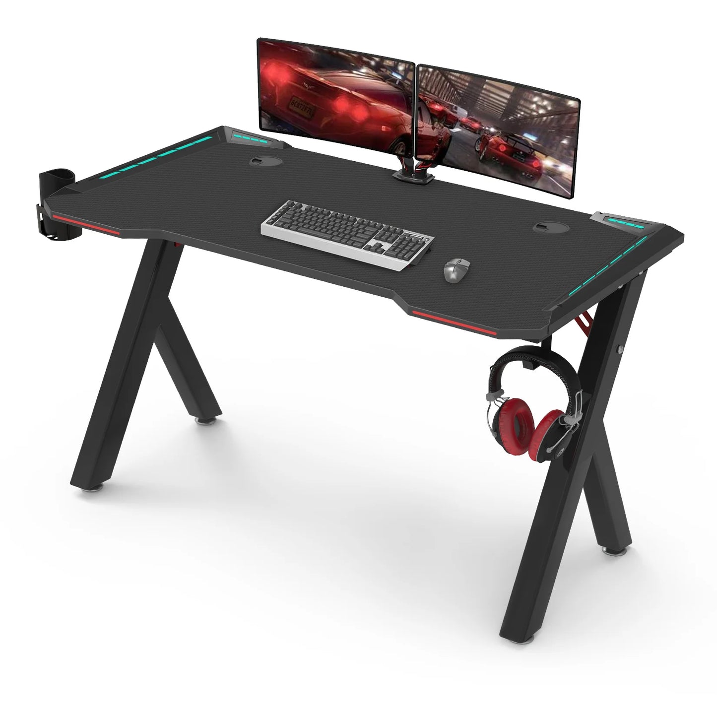 Ergonomic RGB Gaming Desk