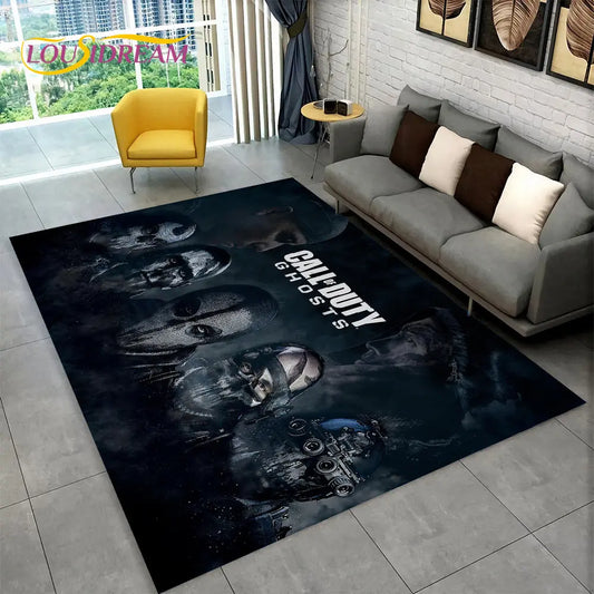 3D COD, Call of Duty Game,Gamer Area Rug,Carpet Rug for Living Room Bedroom Sofa Doormat Decoration,Kid Play Non-slip Floor Mat