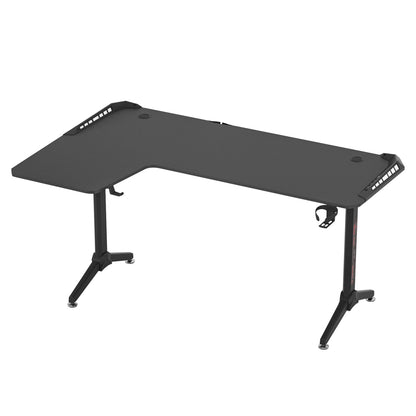 60” L-Shaped Standing Gaming Desk