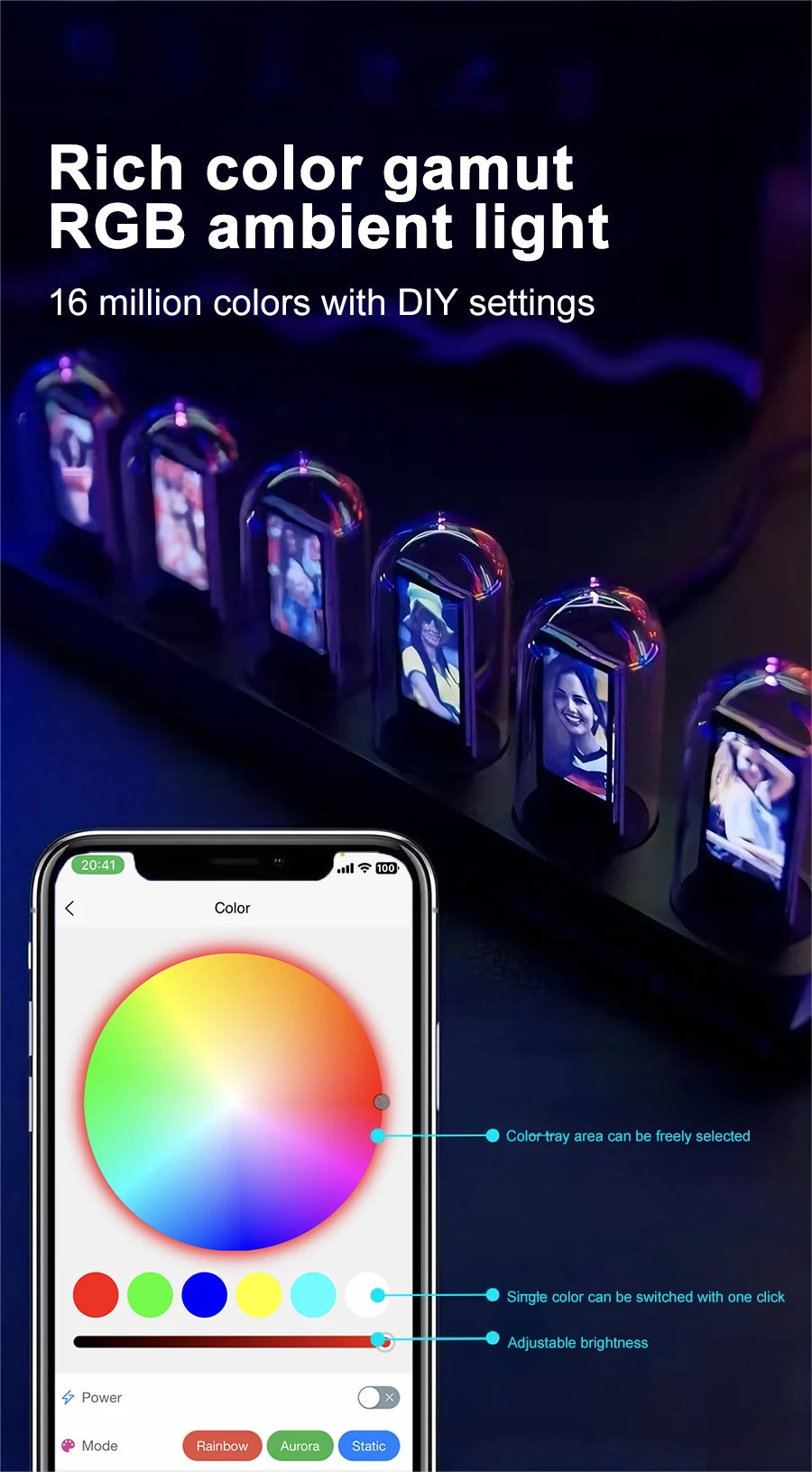 RGB Nixie Tube Clock