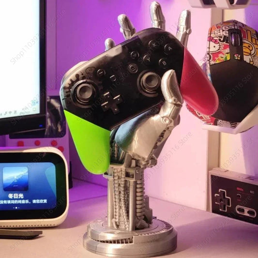 3D Cyberpunk Robot Arm Controller Stand