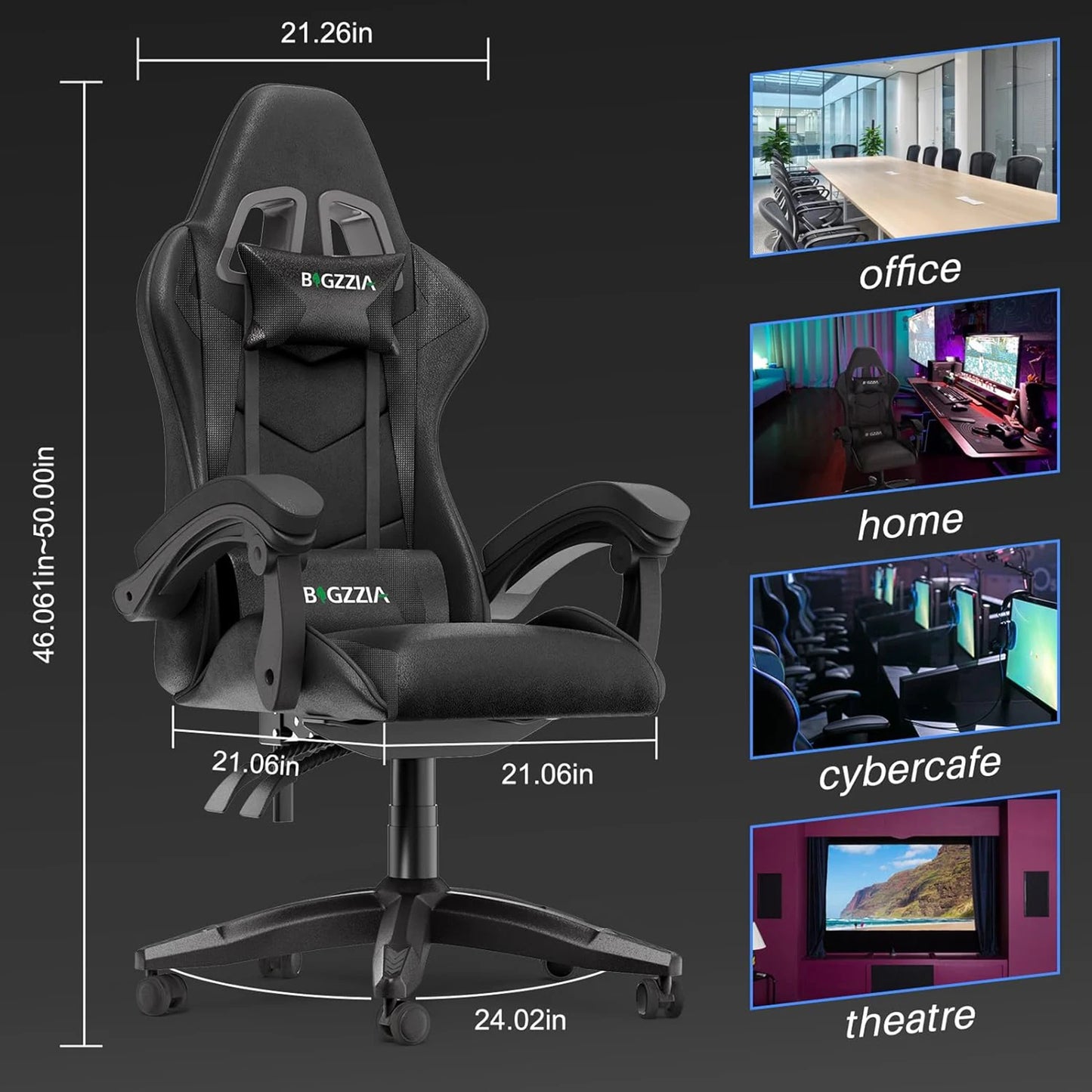 Leather Ergonomic Gaming Chair