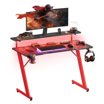 Z-Shaped RGB Gaming Desk