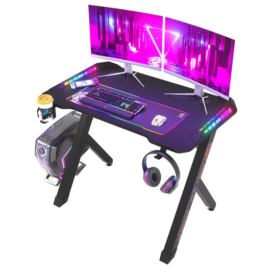 Dynamic RGB LED Gaming Desk