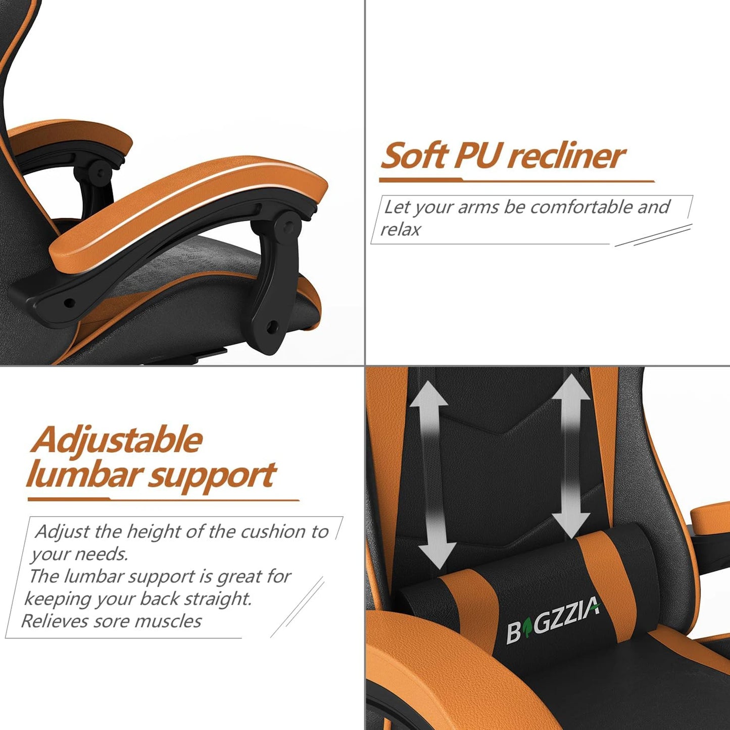 Leather Ergonomic Gaming Chair