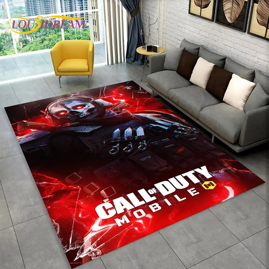 3D COD, Call of Duty Game,Gamer Area Rug,Carpet Rug for Living Room Bedroom Sofa Doormat Decoration,Kid Play Non-slip Floor Mat