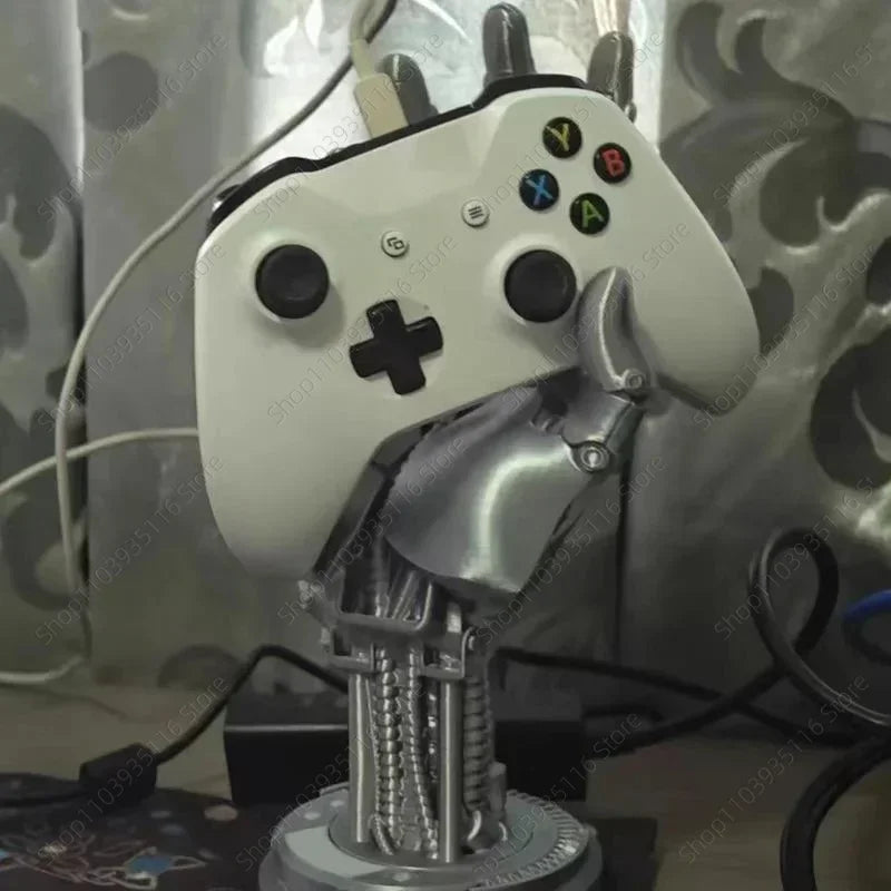 3D Cyberpunk Robot Arm Controller Stand