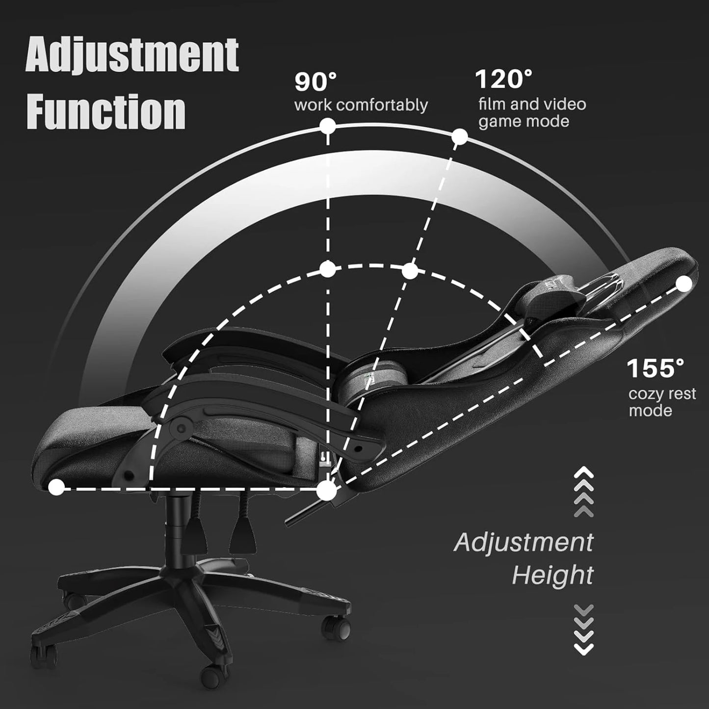 Leather Ergonomic Gaming Chair